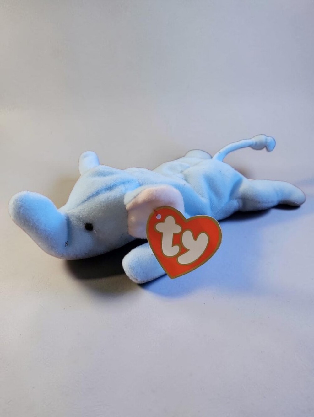 Vtg 1998 McDonald's Teenie Beanie Baby Peanut the Light Blue Elephant